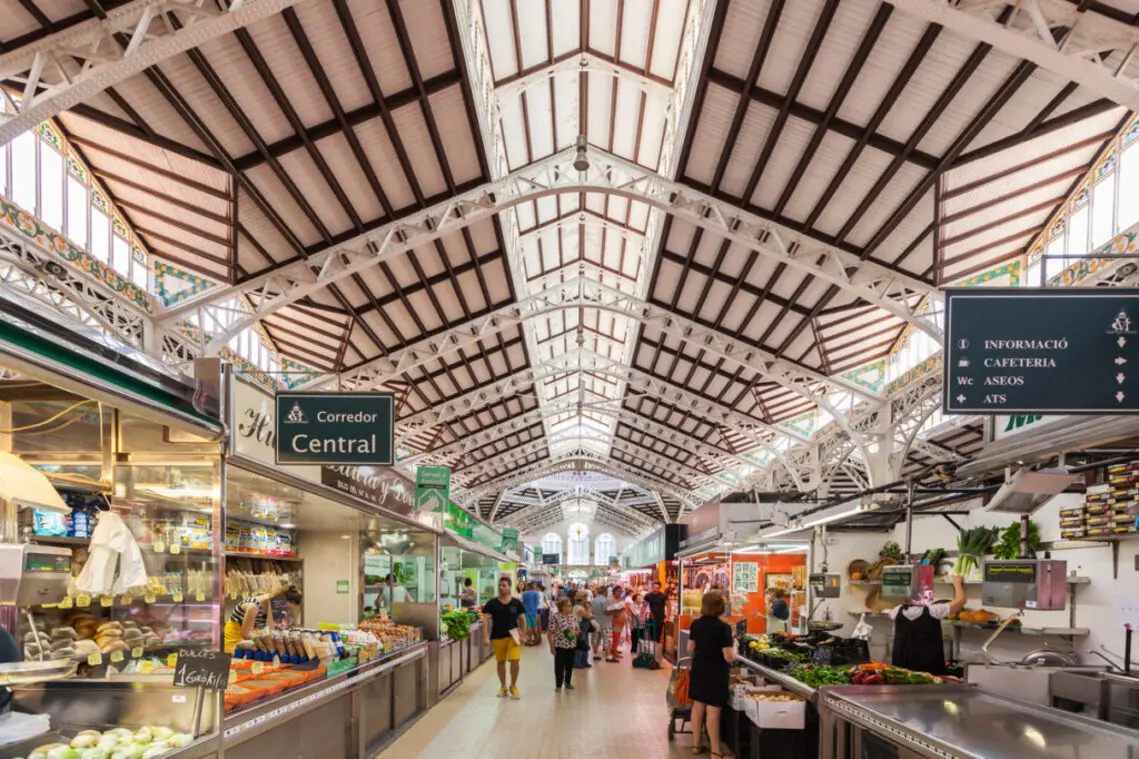Imagen de un mercado de comida